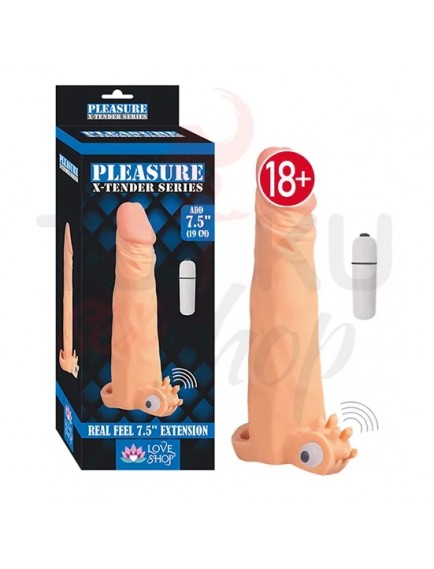 X-Tender 19 cm Titreşimli Penis Kılıfı